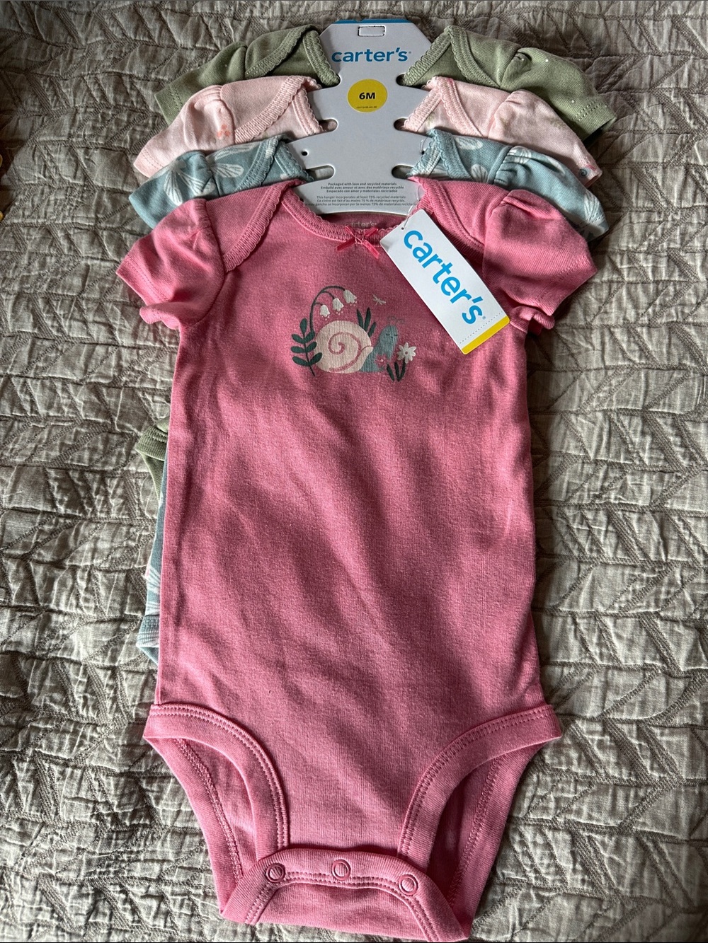 Carter's Girl Short-Sleeve Baby Bodysuit Pack